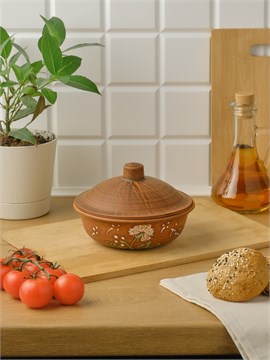 69-527 Блюдо для запекания/кокотница (Одуванчик З) 0,55 л. ; высота - 11см, ширина - 16см, длина - 16см 69-527