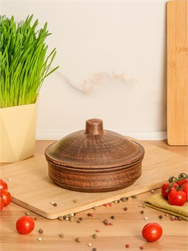 69-059 Жаровня с крышкой (Гладь) 0,45 л. ; высота -9,5см, ширина - 15см, длина - 15см 69-059