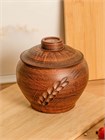 69-130/1 Горшок для жаркого №2 (Колос) 0,7 л. ; высота - 14см, ширина - 13см, длина - 13см 69-130/1
