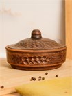 69-136 Блюдо для запекания/Кокотница с крышкой (Колос) 0,25 л. ; высота - 8см, ширина - 12см, длина - 12см 69-136