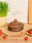 69-159  Жаровня с крышкой (Колос) 0,45 л. ; высота -9,5см, ширина - 15см, длина - 15см 69-159