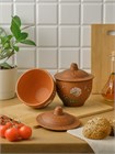 69-528 Горшок для запекания (Одуванчик З) 0,6 л. ; высота - 13см, ширина - 12см, длина - 12см 69-528