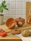 69-529 Горшок для запекания  (Одуванчик З) 0,4 л. ; высота - 10см, ширина - 11см, длина - 11см 69-529