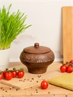 69-232 Чугунок/Горшок для жаркого №1 (Вьюнок) 0,6 л. ; высота - 13см, ширина - 14см, длина - 14см 69-232