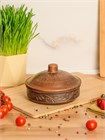 69-259  Жаровня с крышкой (Вьюнок) 0,45 л. ; высота -9,5см, ширина - 15см, длина - 15см 69-259