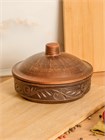 69-259  Жаровня с крышкой (Вьюнок) 0,45 л. ; высота -9,5см, ширина - 15см, длина - 15см 69-259