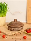 69-359  Жаровня с крышкой (Орнамент) 0,45 л. ; высота -9,5см, ширина - 15см, длина - 15см 69-359