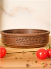 69_258.Ш Жаровня (Кеци) (Вьюнок)  0,65 л. ; высота - 4см, ширина - 15см, длина - 15см (2) 69_258.Ш