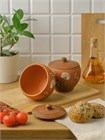 69-531 Горшок для жаркого (Одуванчик З) 0,55 л. ; высота - 10см, ширина - 12см, длина - 12см 69-531